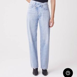 NWOT AGOLDE suburbia criss-cross high rise jeans size 26